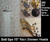rain shower heads